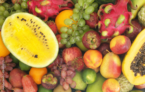 Fototapeta Naklejka Na Ścianę i Meble -  Fresh colorful tropical fruits