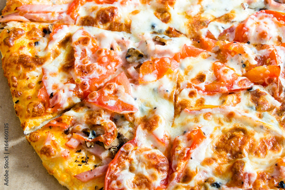 Pizza to order. Pizza in a cardboard box. Pizza to order. Pizza in a cardboard box.