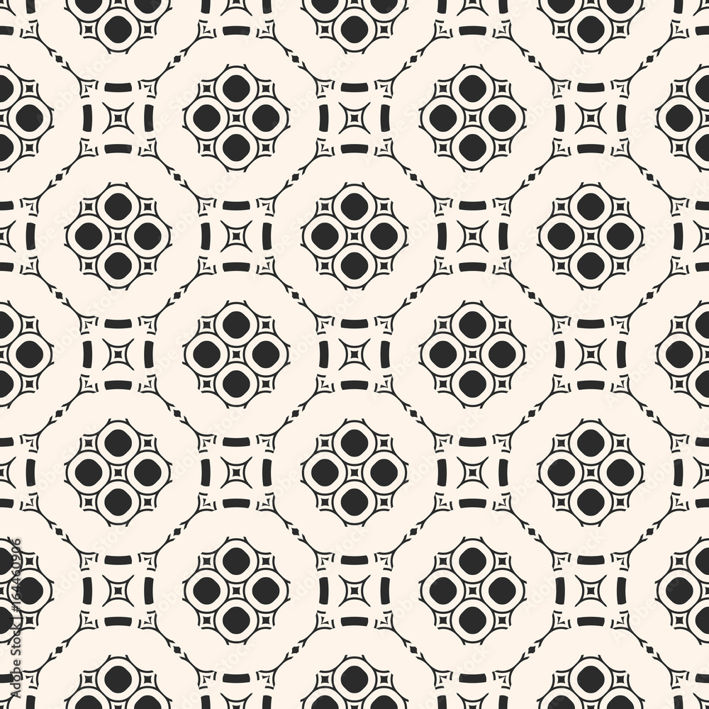 Vector monochrome ornamental geometric background. Stylish seamless pattern in Arabian style. Traditional motif in modern digital rendition. Elegant oriental texture. Carved lattice, repeat tiles Vector monochrome ornamental geometric background. Stylish seamless pattern in Arabian style. Traditional motif in modern digital rendition. Elegant oriental texture. Carved lattice, repeat tiles
