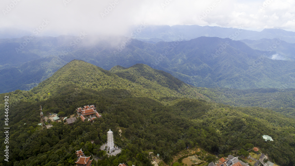 Fototapeta premium Park on the mountain in vwietnam in the city of Danang. Ba Na Hills Park