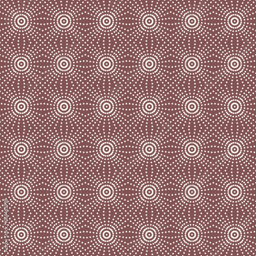Seamless Pattern Abstract Geometric Ornament In Vintage