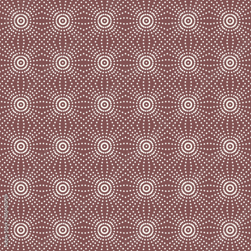 Seamless Pattern Abstract Geometric Ornament In Vintage