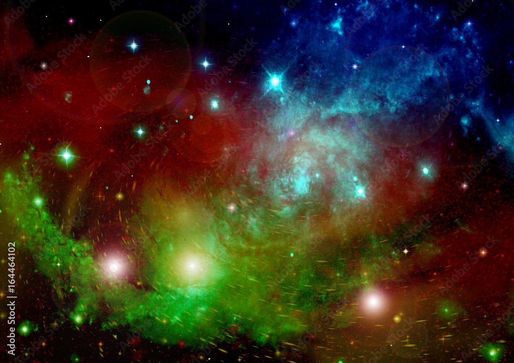Fototapeta premium galaxy in a free space