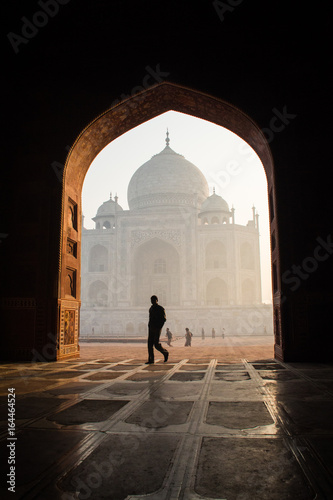 Taj Mahal Man Silhouette