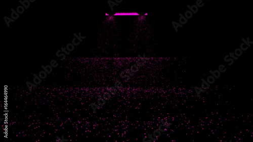 Cascade of flowing balls