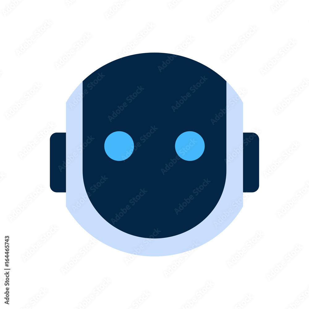 Robot Face Icon Silent Shocked Face Emotion Robotic Emoji Vector Illustration Robot Face Icon Silent Shocked Face Emotion Robotic Emoji Vector Illustration