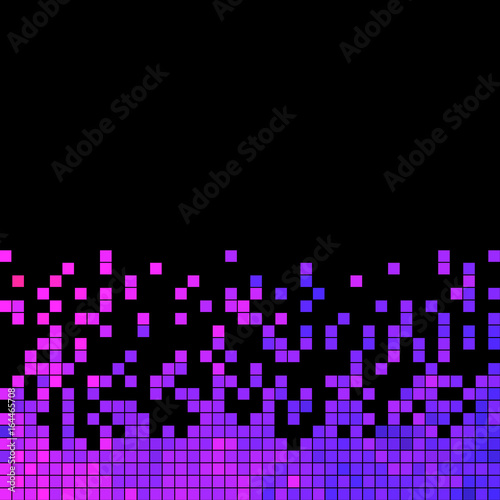 abstract vector square pixel mosaic background