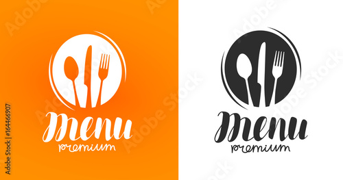 Stampa su tela Cooking, cuisine logo