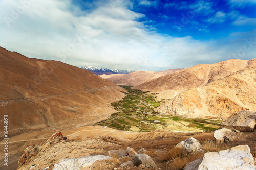 mountain landscapes on Chang La Pass (Ladakh Himalaya)