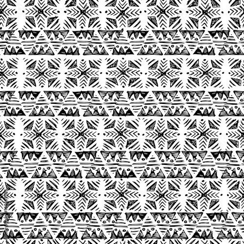 hand drawn vector pattern. careless ethnic ornament