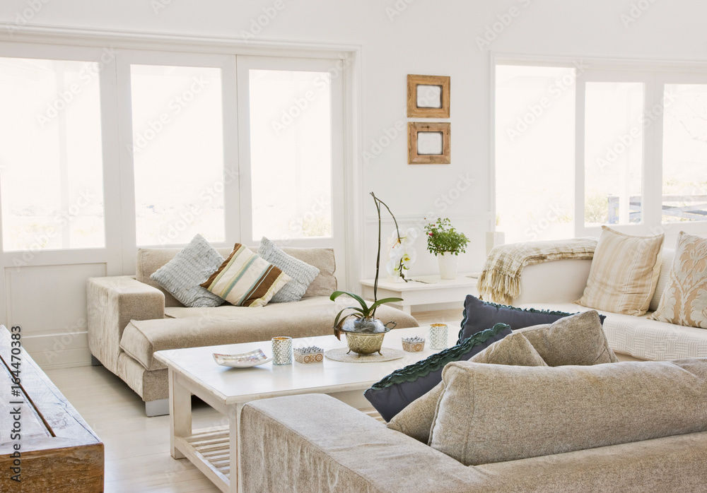Naklejka premium Beautiful living room