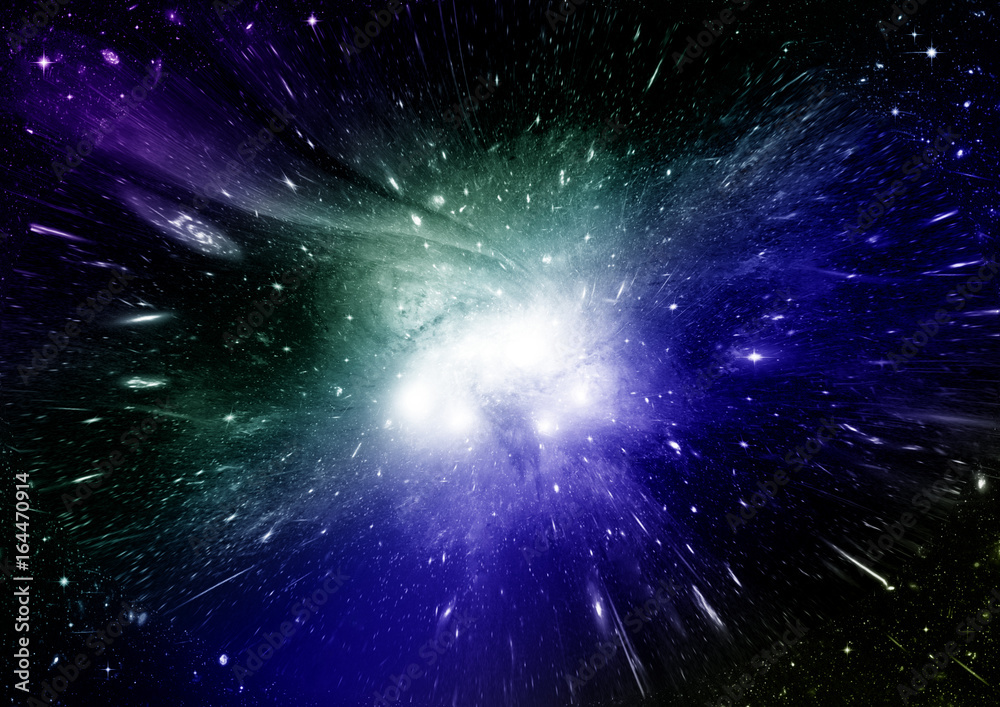 Stars, dust and gas nebula in a far galaxy Stars, dust and gas nebula in a far galaxy