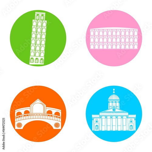 italy icons set