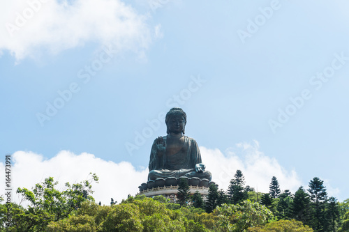 Photography Tian tan buddha of po lin monastery in lantau island hongkong china