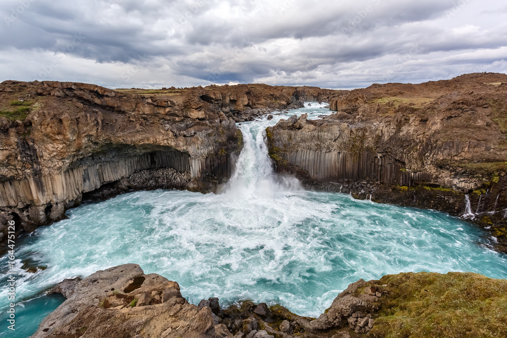 Aldeyjarfoss waterfall in Iceland Aldeyjarfoss waterfall in Iceland