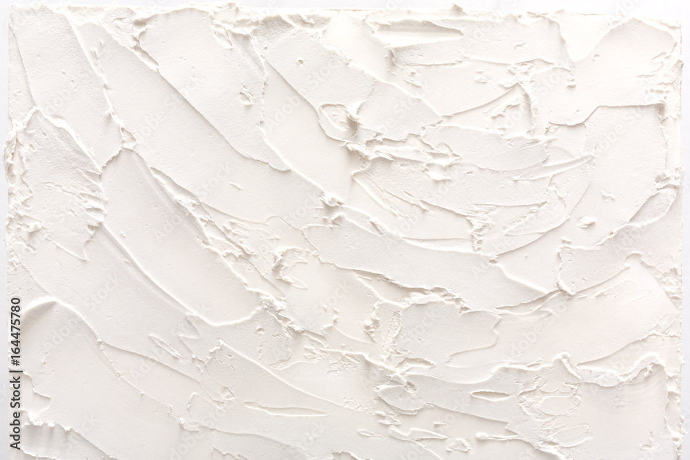 Obraz premium Decorative plaster texture, white relief backdrop