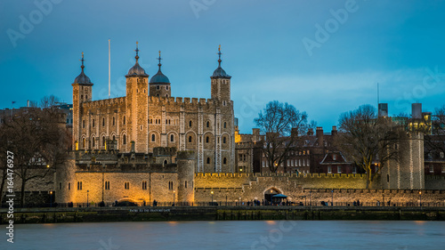 Photography London, England - The world famous Tower of London at dusk