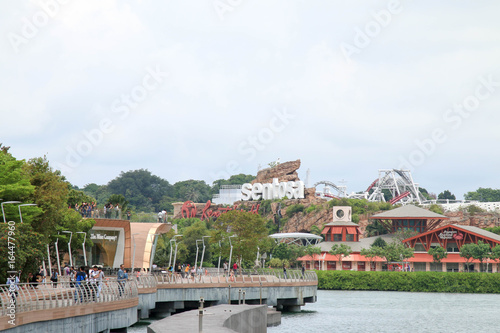 Canvas Print SINGAPORE - JULY 9, 2017 : Sentosa island.