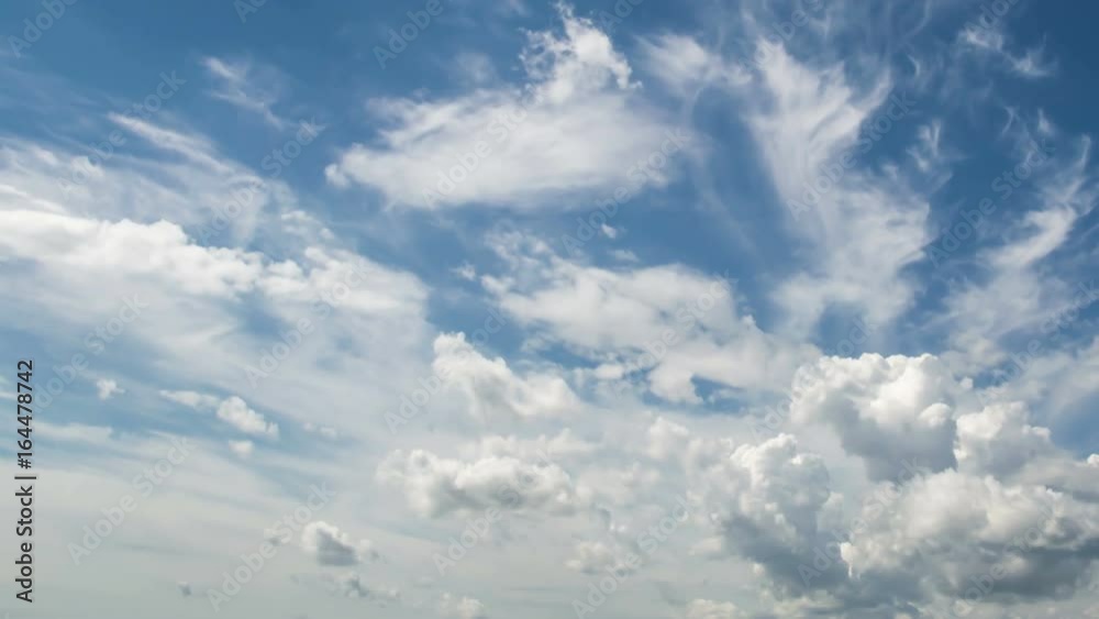 4k Time-lapse photography daytime sky with fluffy clouds 4k Time-lapse photography daytime sky with fluffy clouds
