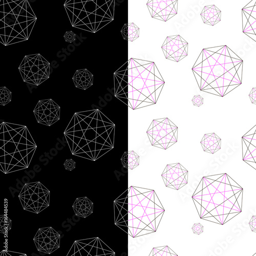 Set of two geometric patterns under the forwarding mask.