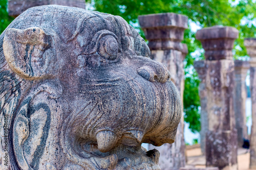 Ruins Of Polonnaruwa, Sri Lanka. Polonnaruwa Is The Second Most Ancient Of Sri Lankas Kingdoms photo