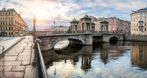 Мост через Фонтанку Lomonosov Bridge over the Fontanka River