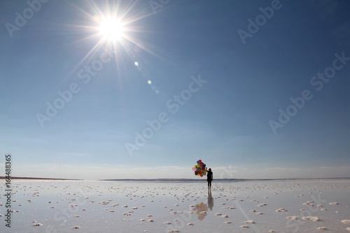 Tuz Gölü'nde Yansıma photo