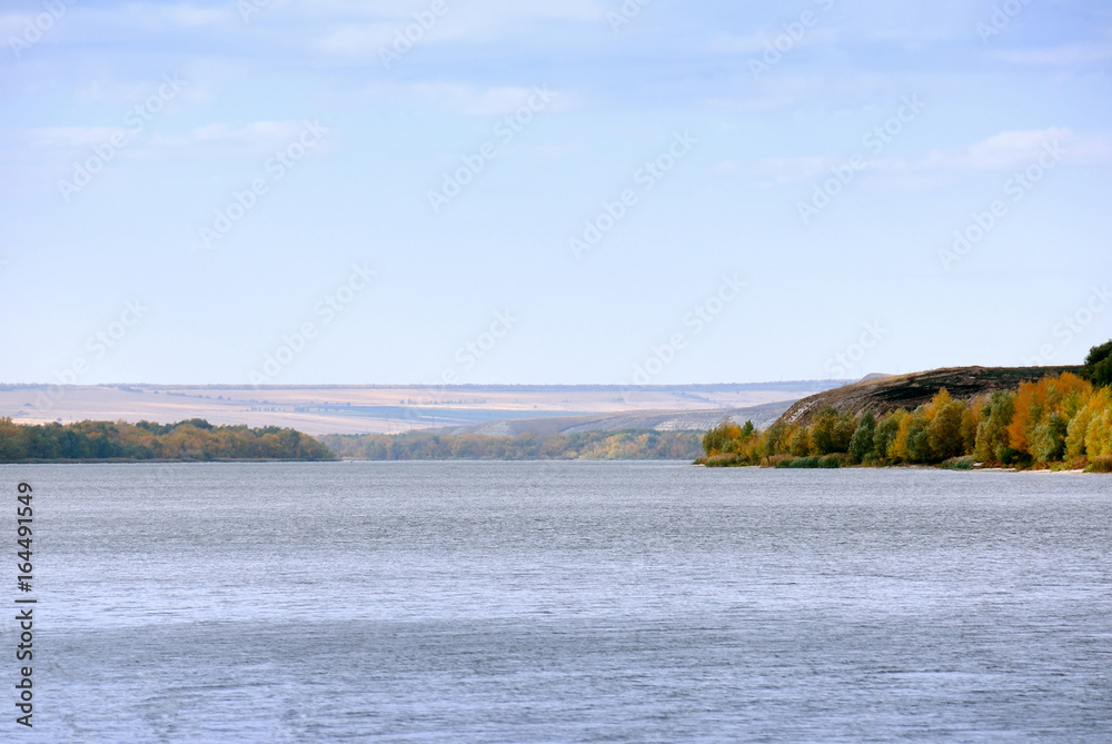 Coastline of the river Don. Russia.