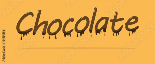 Chocolate melt text