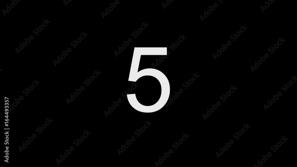 Countdown on a black background with a red blinking dot Countdown on a black background with a red blinking dot
