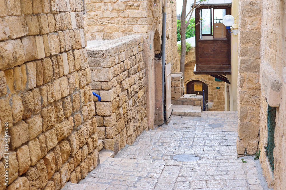 stone old city Jaffa in Tel Aviv