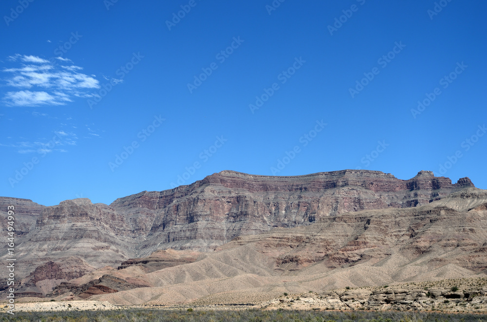 Landscapes on Pierce Ferry Road, Meadview. Grand Canyon National park, Arizona, USA