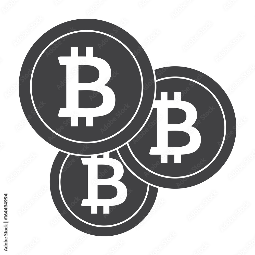 Bitcoins icon for cryptocurrency, virtual currency, digital money, ecash Bitcoins icon for cryptocurrency, virtual currency, digital money, ecash