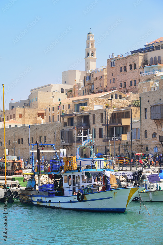 Old town and port of Jaffa of Tel Aviv city, Israel.