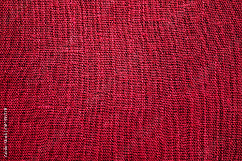 Abstract red fabric background.