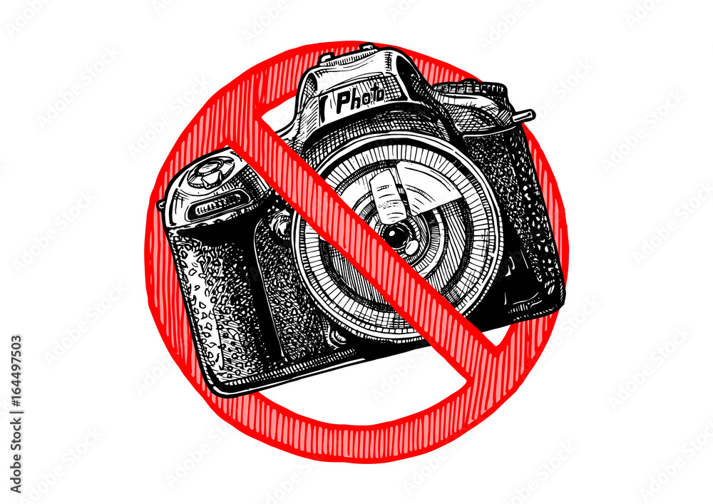 Fototapeta premium No photos sign