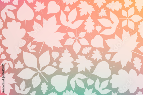 Autumn background with leaves. Abstract autumn leaves