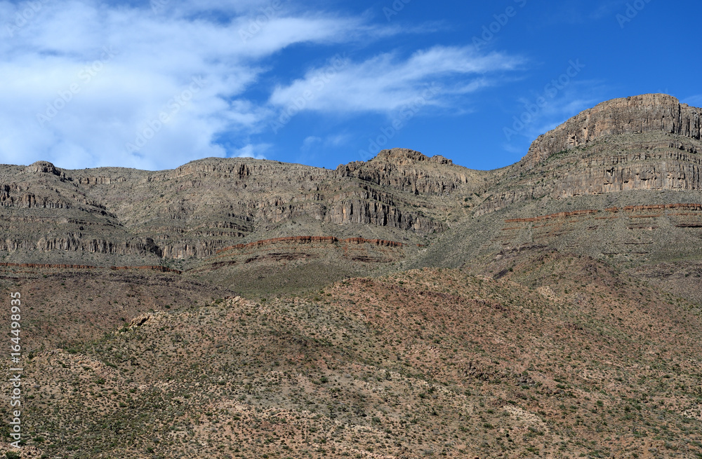 Viewpoint on Diamond Bar Road, Meadview, Arizona. Grand Canyon National park, USA
