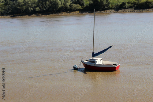 A boat on the Loire in Basse-Indre (France) - July 16th 2017 photo