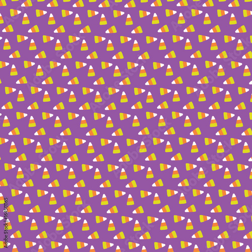 Candy Corn Cute Halloween Icon Pattern