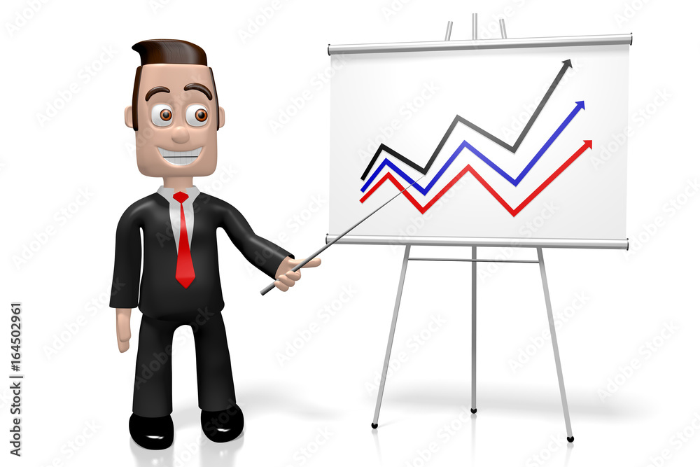 3D growth chart