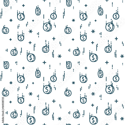 Money rain background.
