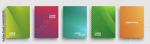 Simple Modern Covers Template Design. Set of Minimal Geometric Halftone Gradients for Presentation, Magazines, Flyers, Annual Reports, Posters and Business Cards. Vector EPS 10
