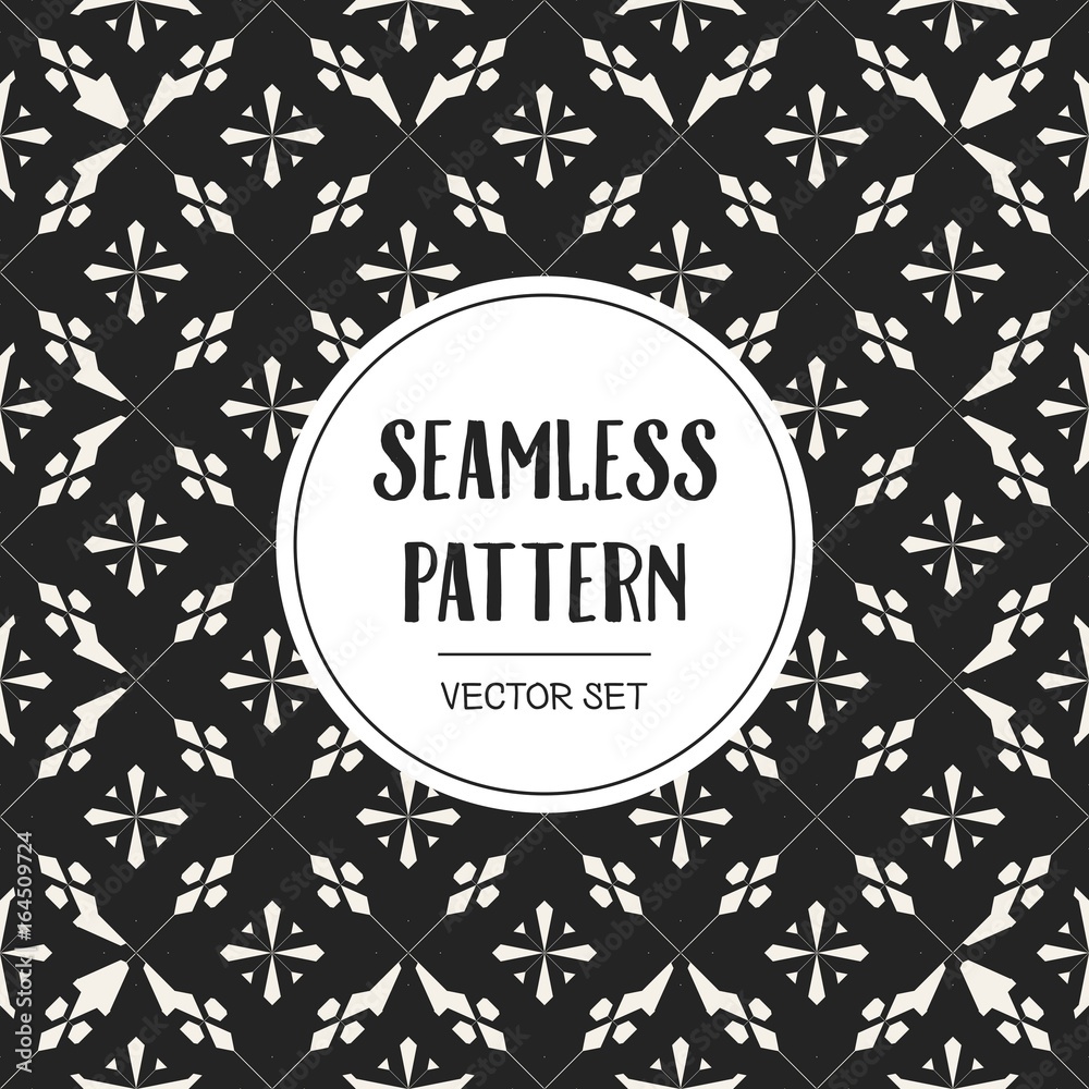 Abstract concept vector monochrome geometric pattern. Black and white minimal background. Creative illustration template. Seamless stylish texture. For wallpaper, surface, web design, textile, decor. Abstract concept vector monochrome geometric pattern. Black and white minimal background. Creative illustration template. Seamless stylish texture. For wallpaper, surface, web design, textile, decor.
