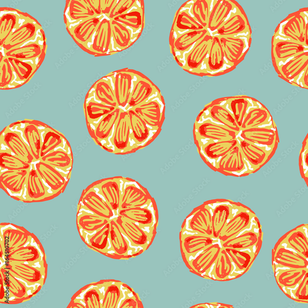Oranges seamless pattern. Vector illustration. Oranges seamless pattern. Vector illustration.