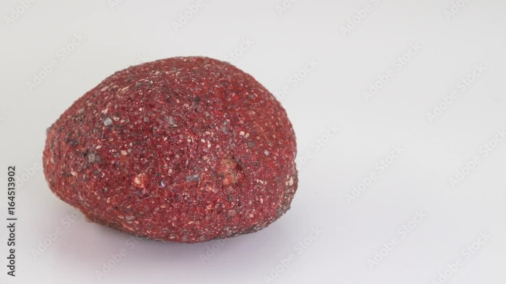 Cinnabar or cinnabarite, red mineral stone from Mercury sulfide, isolated on a white background Cinnabar or cinnabarite, red mineral stone from Mercury sulfide, isolated on a white background