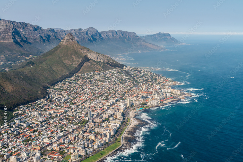 Obraz premium Zdjęcia lotnicze Cape Town, z naciskiem na Sea Point