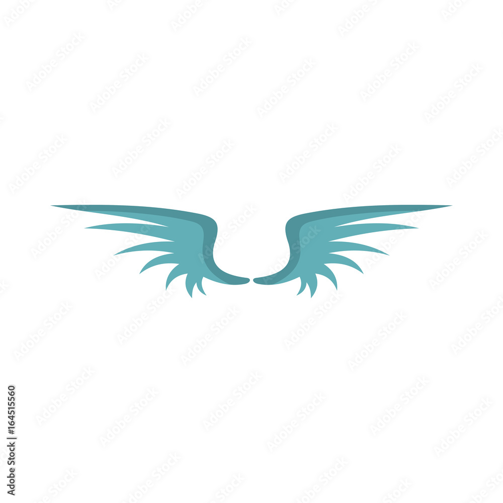 Obraz premium Wing flat icon for your design labels wing graphic and illustration vector object