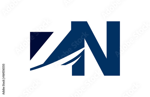 ZN Negative Space Square Swoosh Letter Logo Free Download ZN Negative Space Square Swoosh Letter Logo - GFXLoad