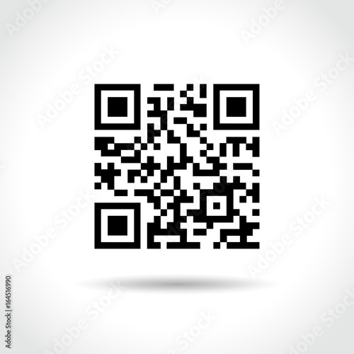 qr code on white background